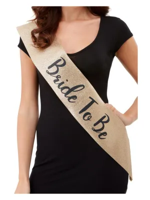 Deluxe Glitter Bride To Be Sash
