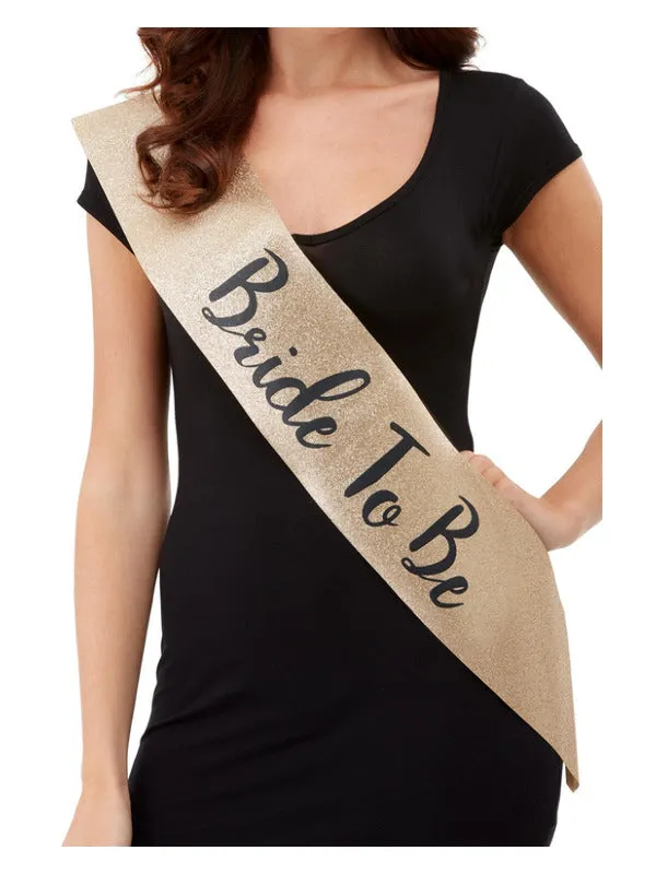 Deluxe Glitter Bride To Be Sash