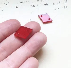 Diamond Charms - 5 Pairs