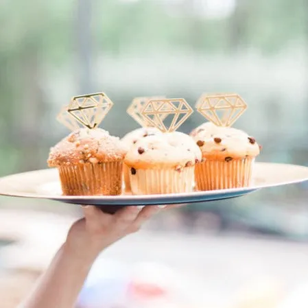 Diamond Ring Cupcake Toppers