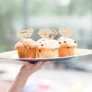 Diamond Ring Cupcake Toppers