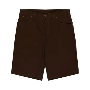 DICKIES DX200 MIDWEIGHT CARPENTER CANVAS SHORTS - TIMBER BROWN
