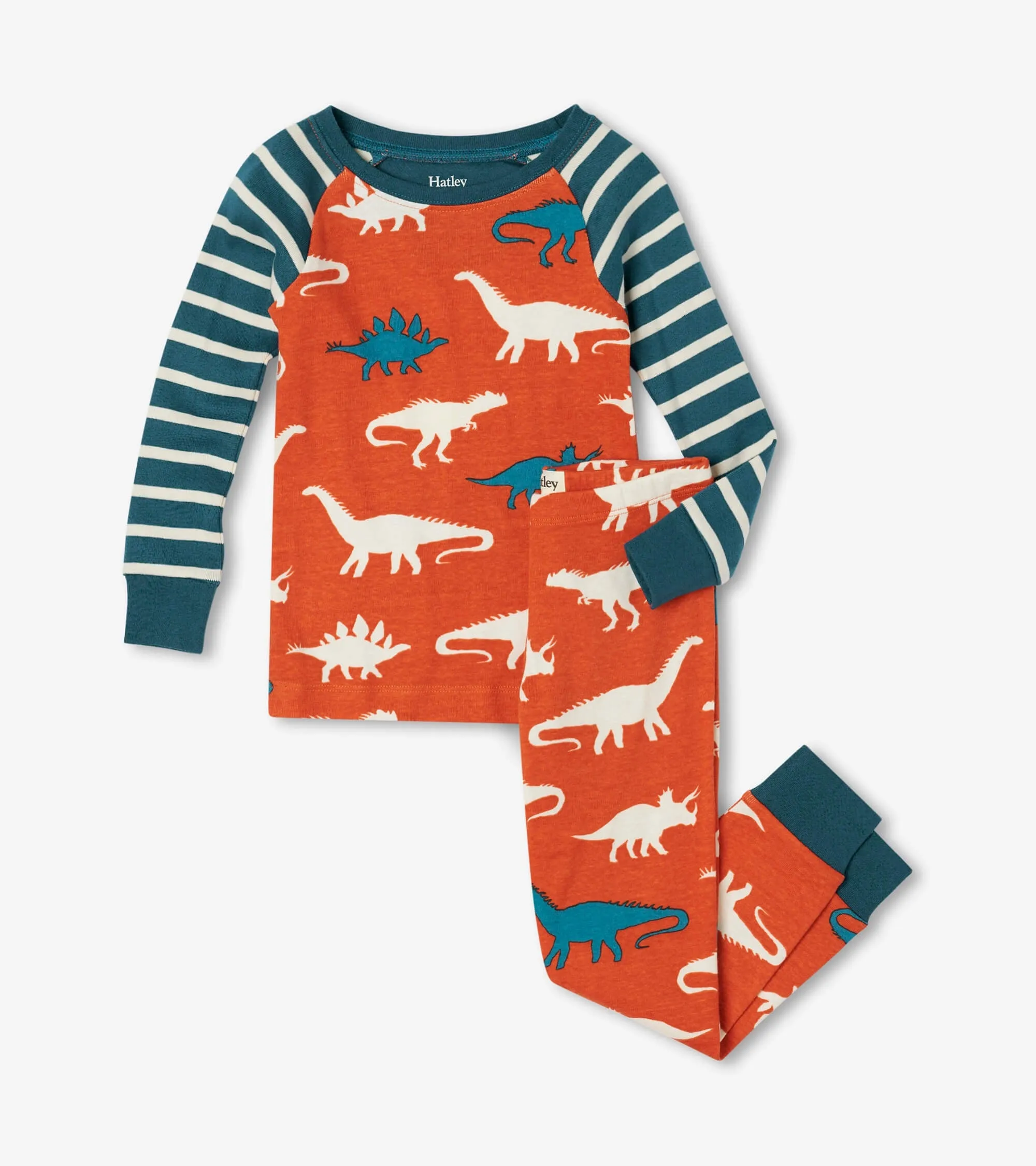 Dino Silhouettes Organic Cotton Pajama Set