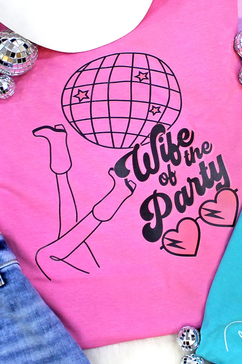 Disco Wife Of The Party Unisex HD Cotton Tee