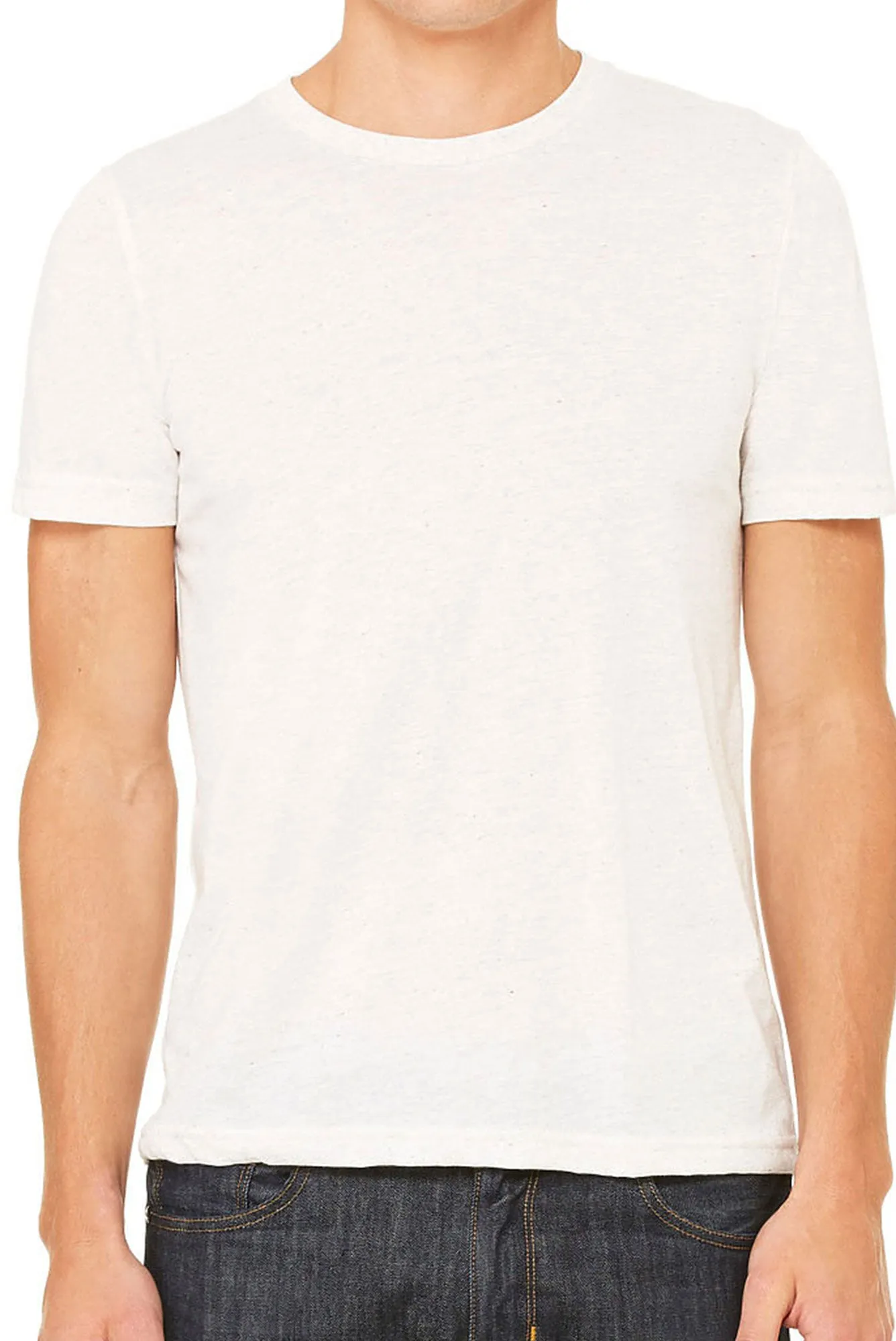DISCONTINUED-Leopard Jesus & America Too Unisex Tri-Blend Short Sleeve Tee