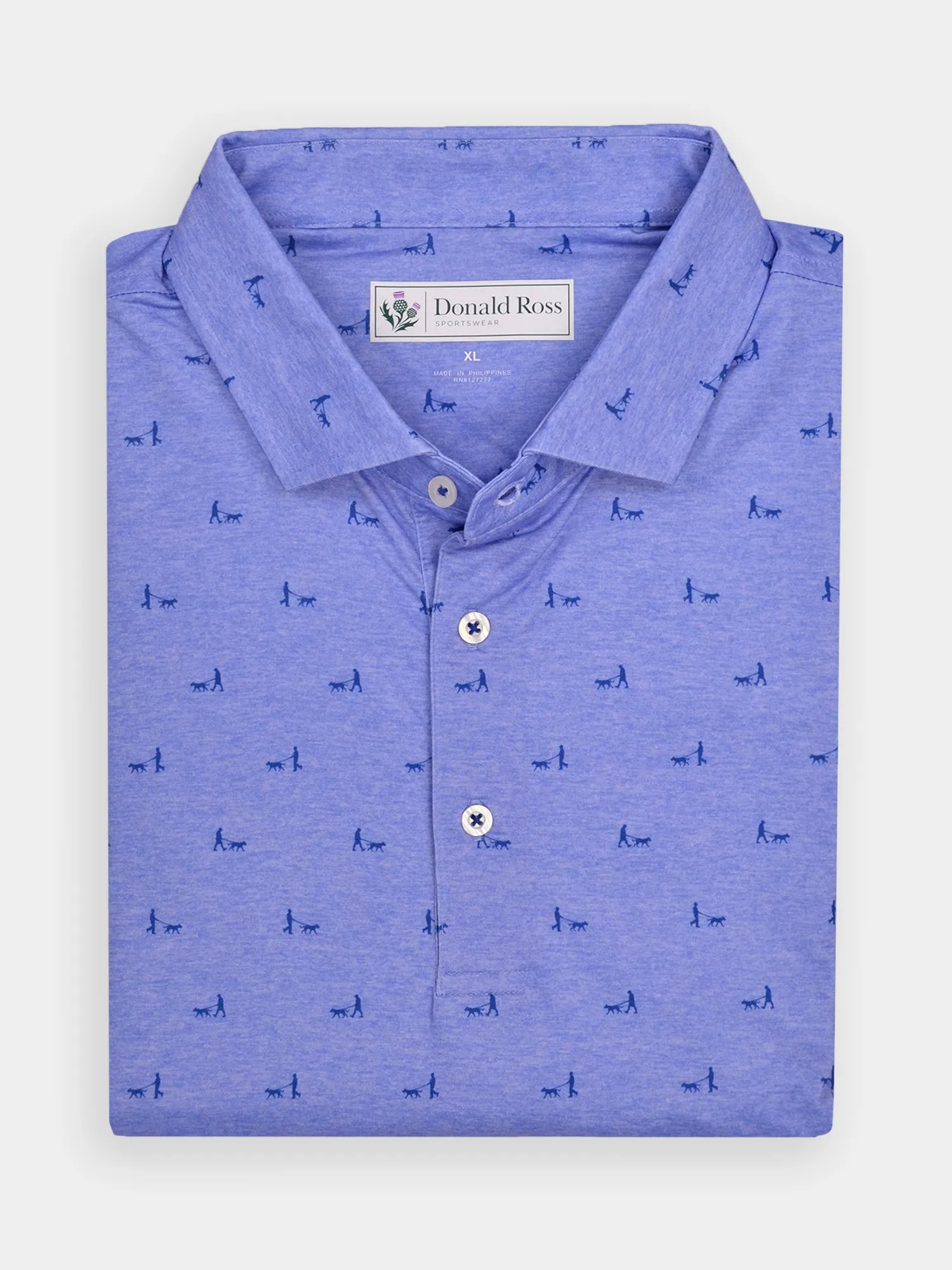 Donald Ross Mens Classic Fit CHICAGO Polo - JUNIPER