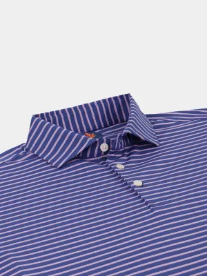 Donald Ross Mens Colin Pique Sport Fit Polo - NAVY/TAFFY
