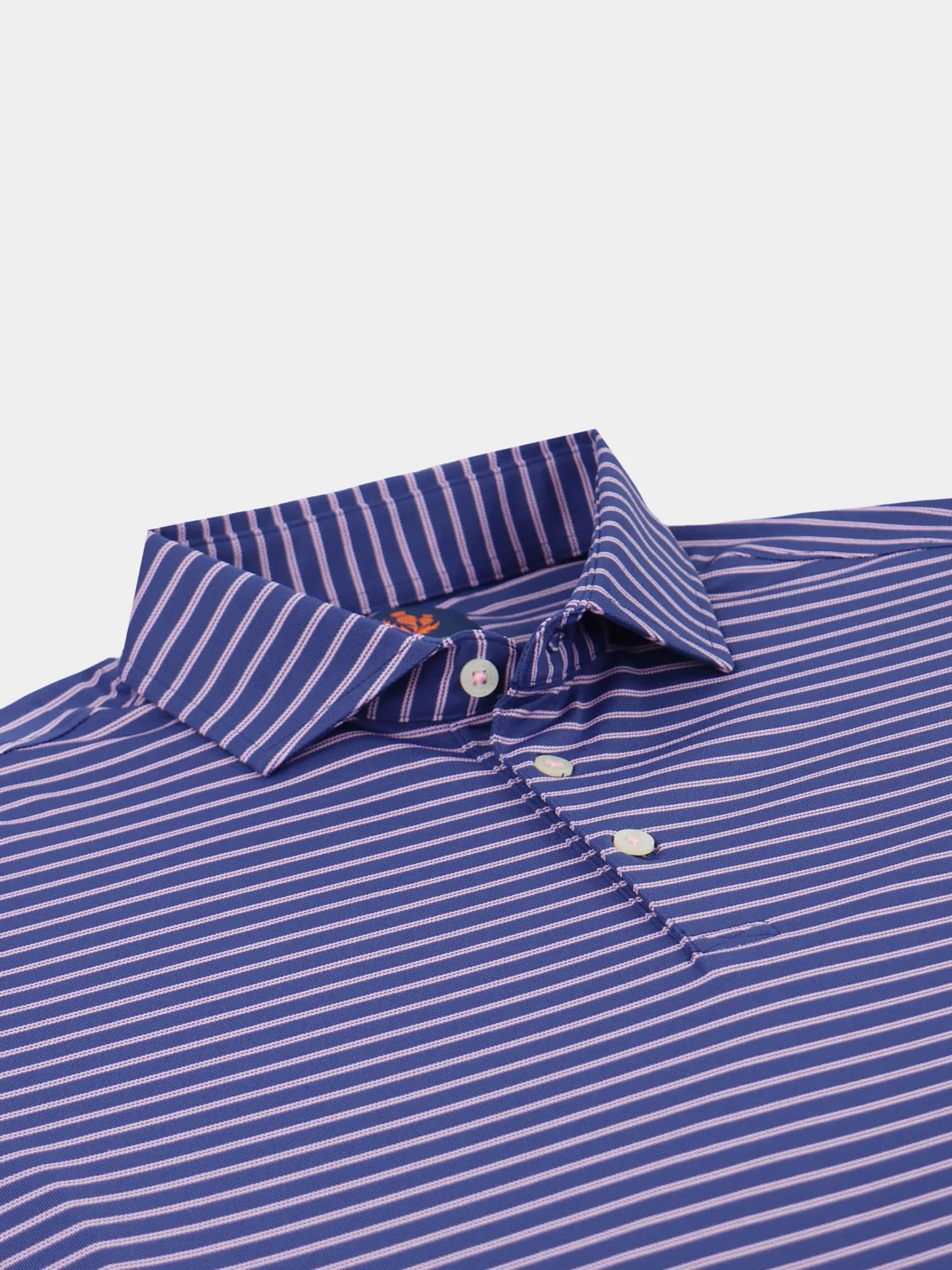 Donald Ross Mens Colin Pique Sport Fit Polo - NAVY/TAFFY