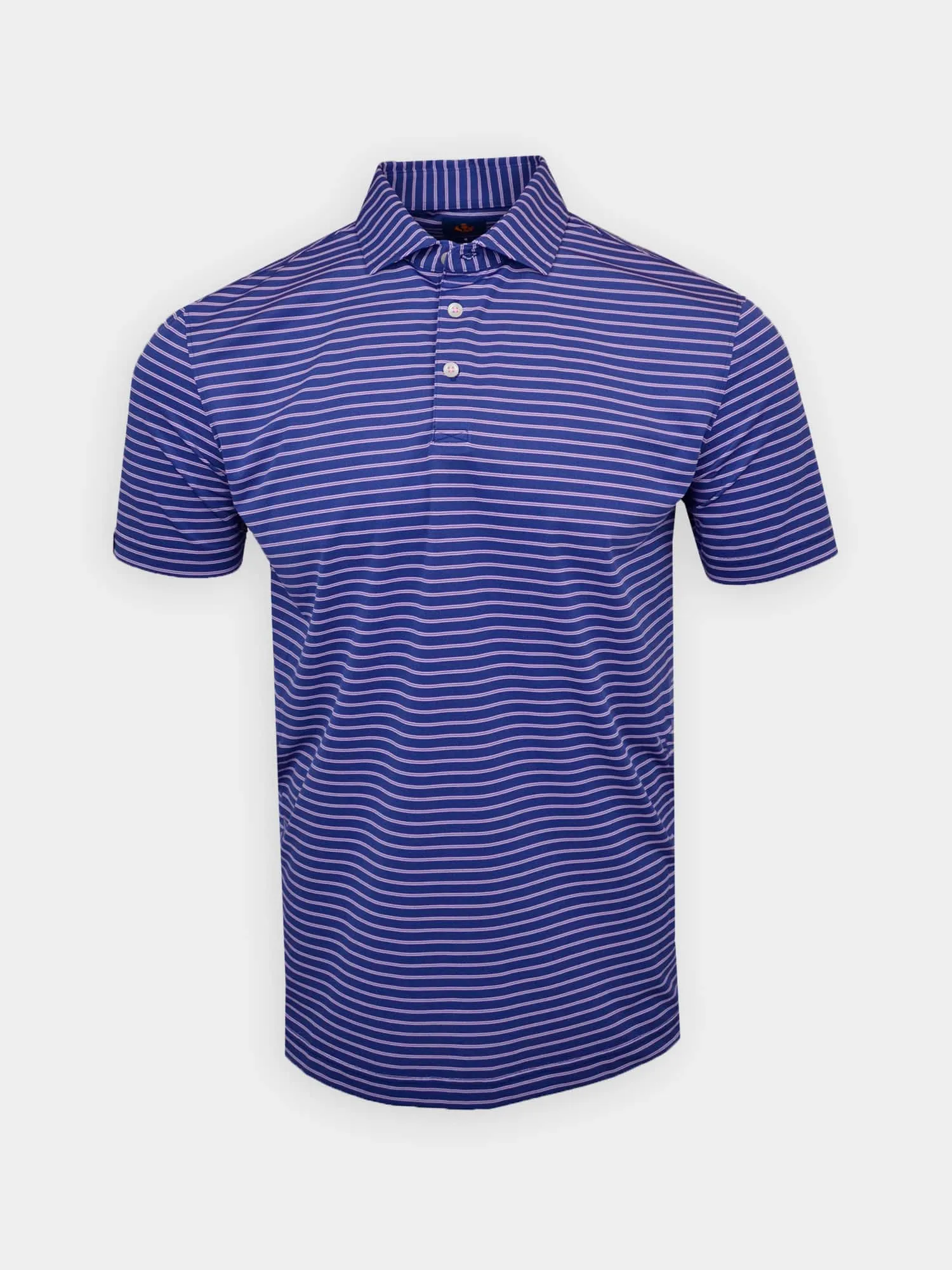 Donald Ross Mens Colin Pique Sport Fit Polo - NAVY/TAFFY