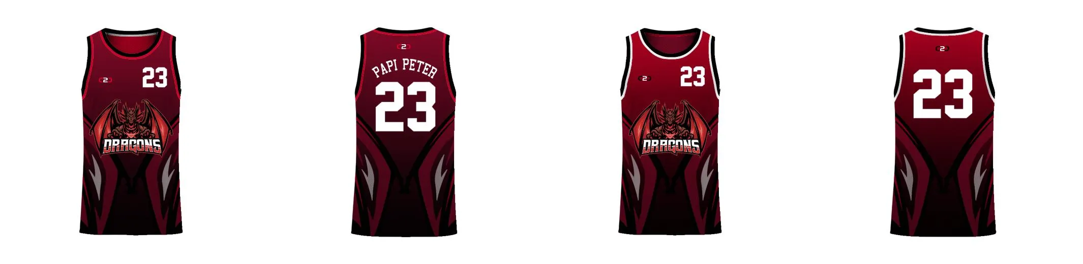 Dragons Core Reversible Basketball Singlet Design Your Own Custom
