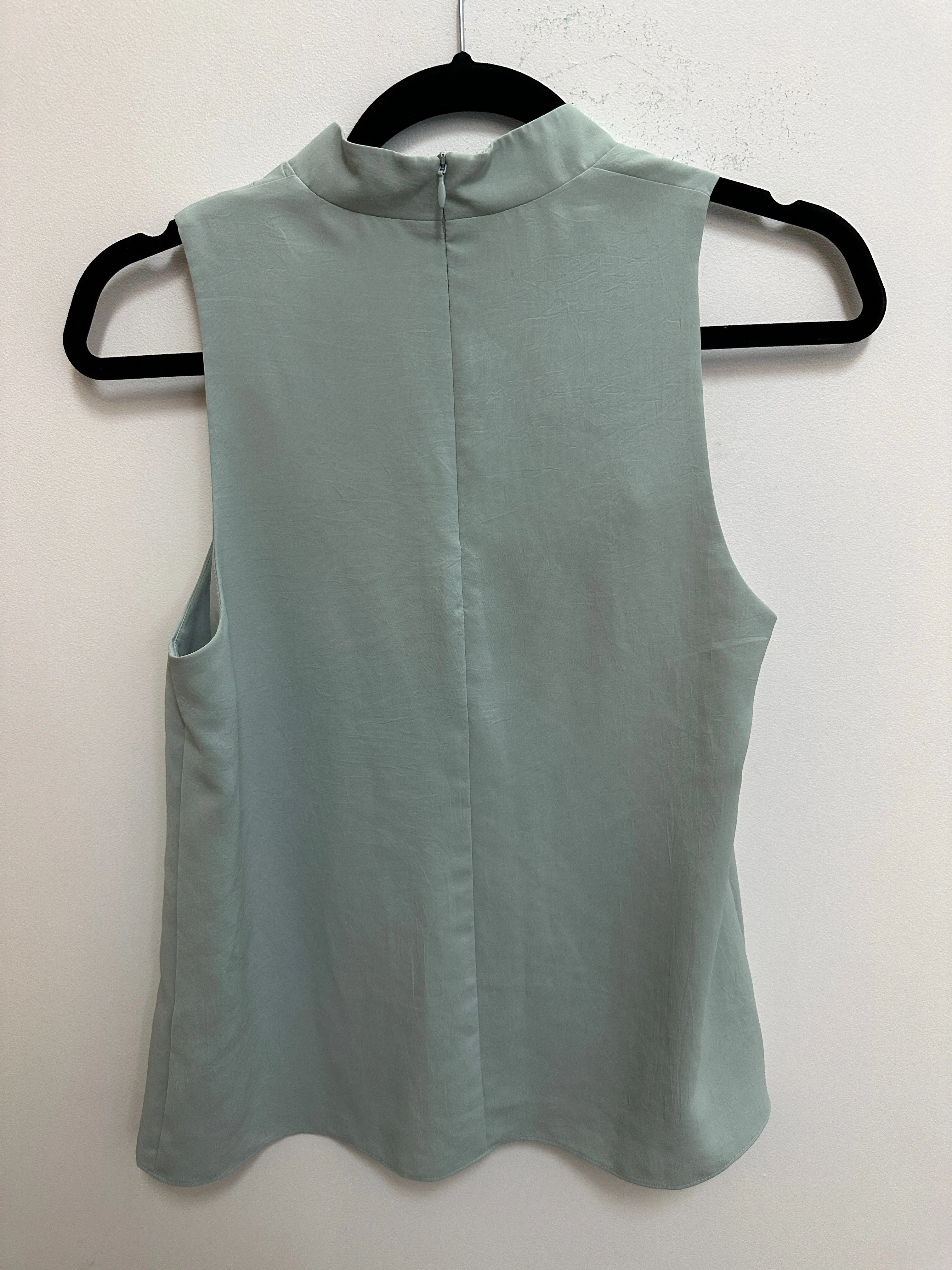 Drape Sleeveless Blouse in Blue