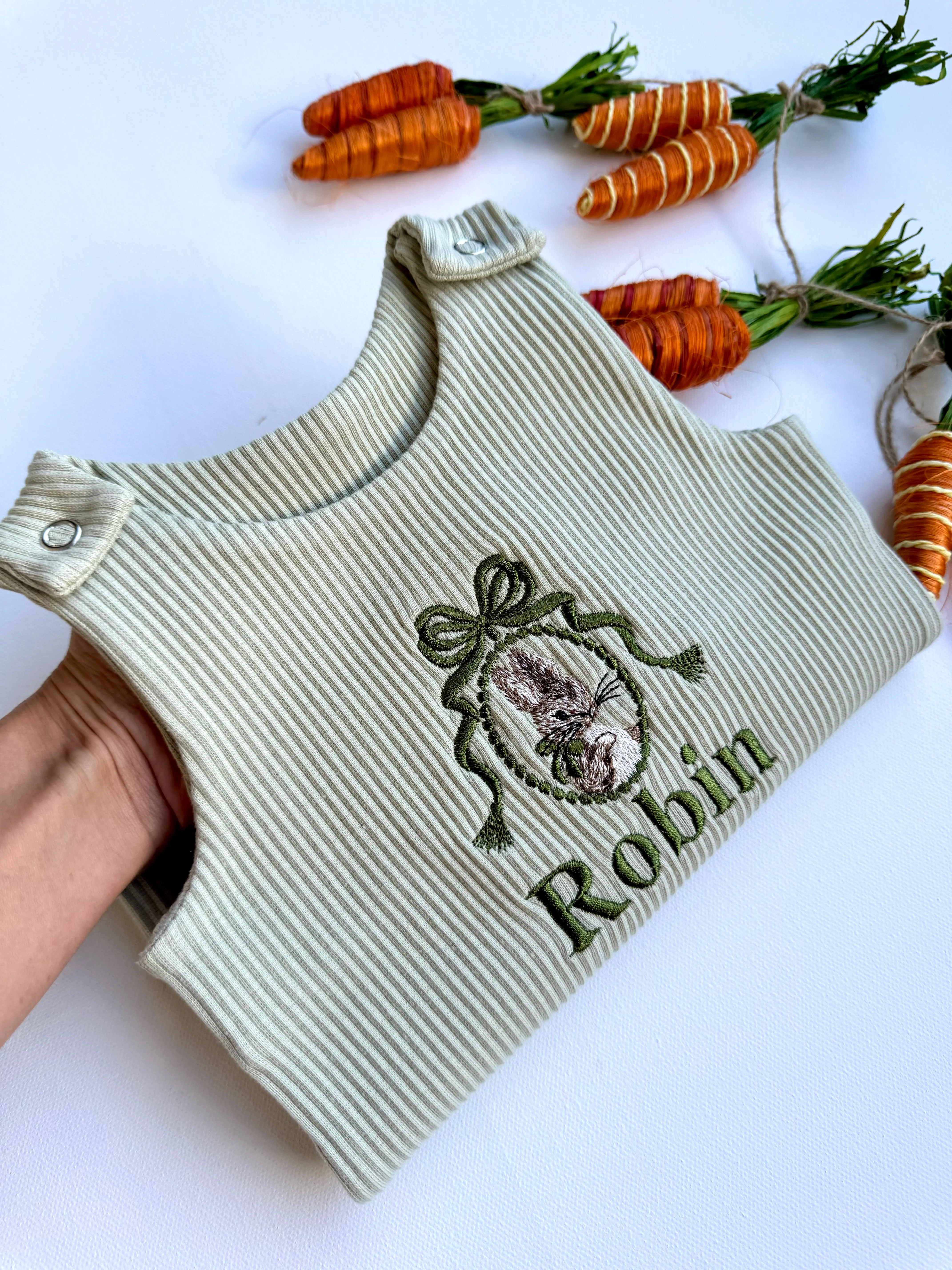 Easter Bunny Baby Dungarees