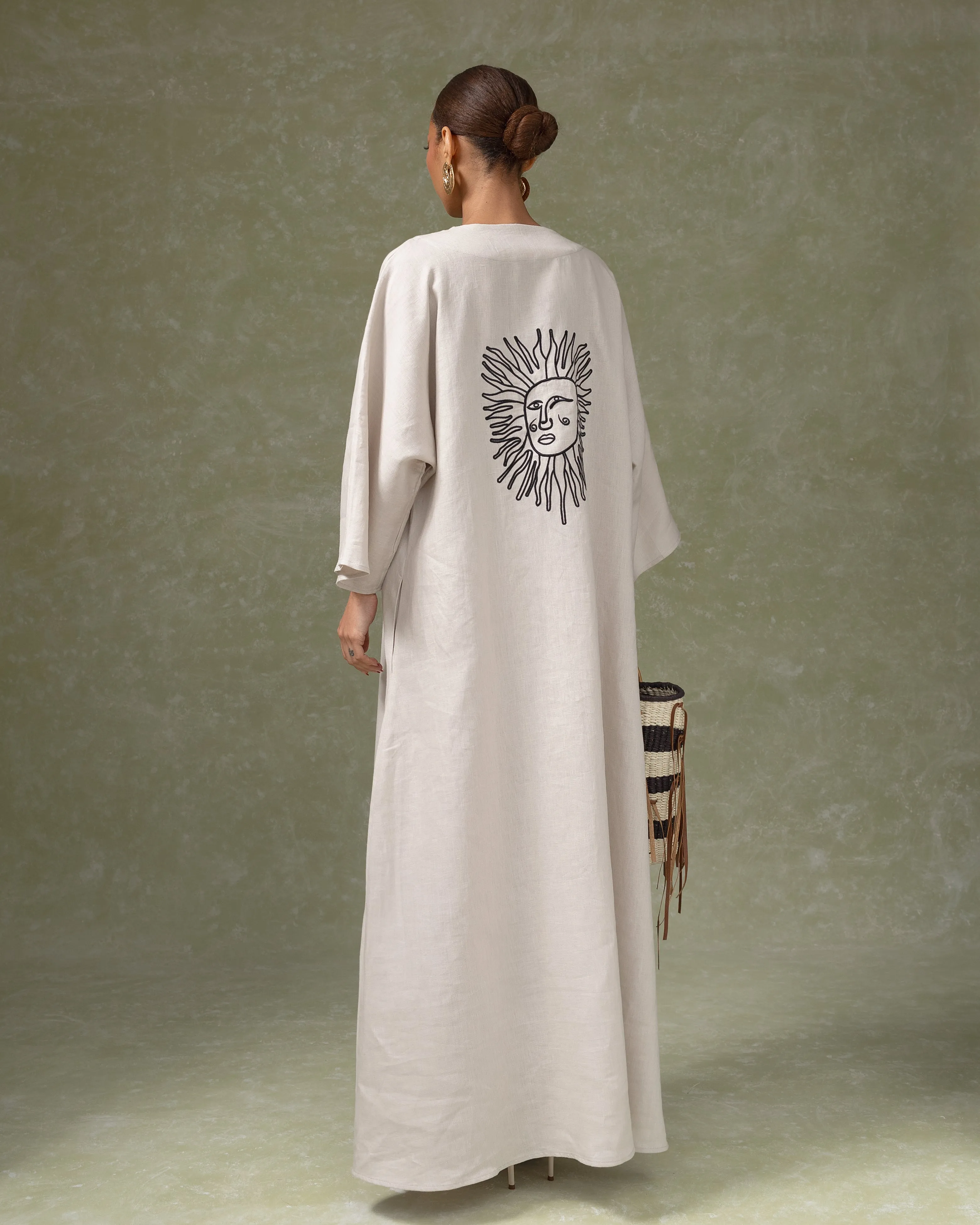 Embroidered Maxi Kaftan