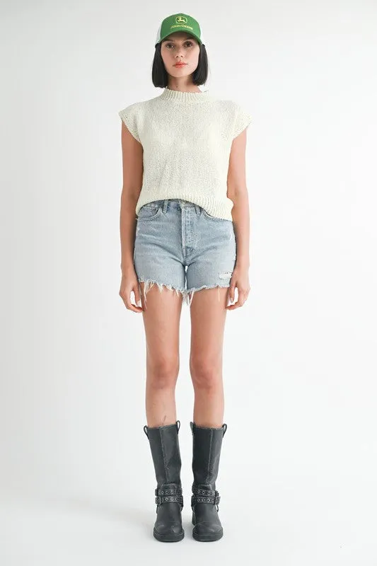 Emory Park SLEEVELESS SWEATER TOP