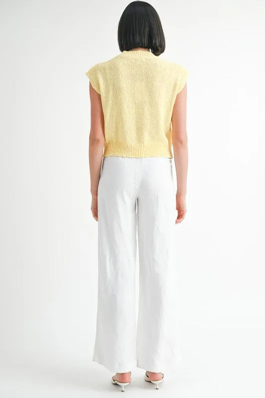 Emory Park SLEEVELESS SWEATER TOP