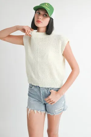 Emory Park SLEEVELESS SWEATER TOP