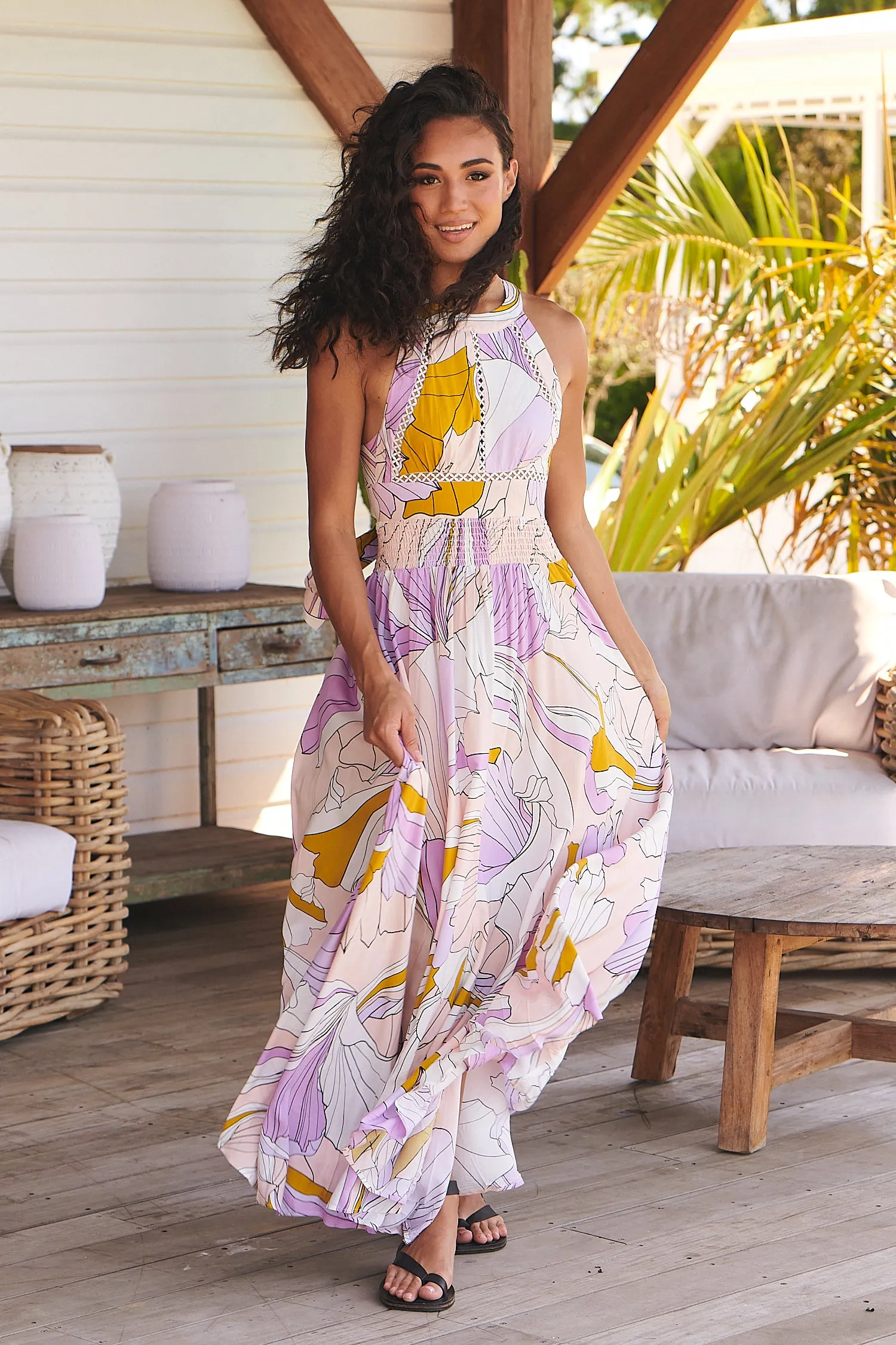 Endless Summer Maxi Dress - Lavender Swirl