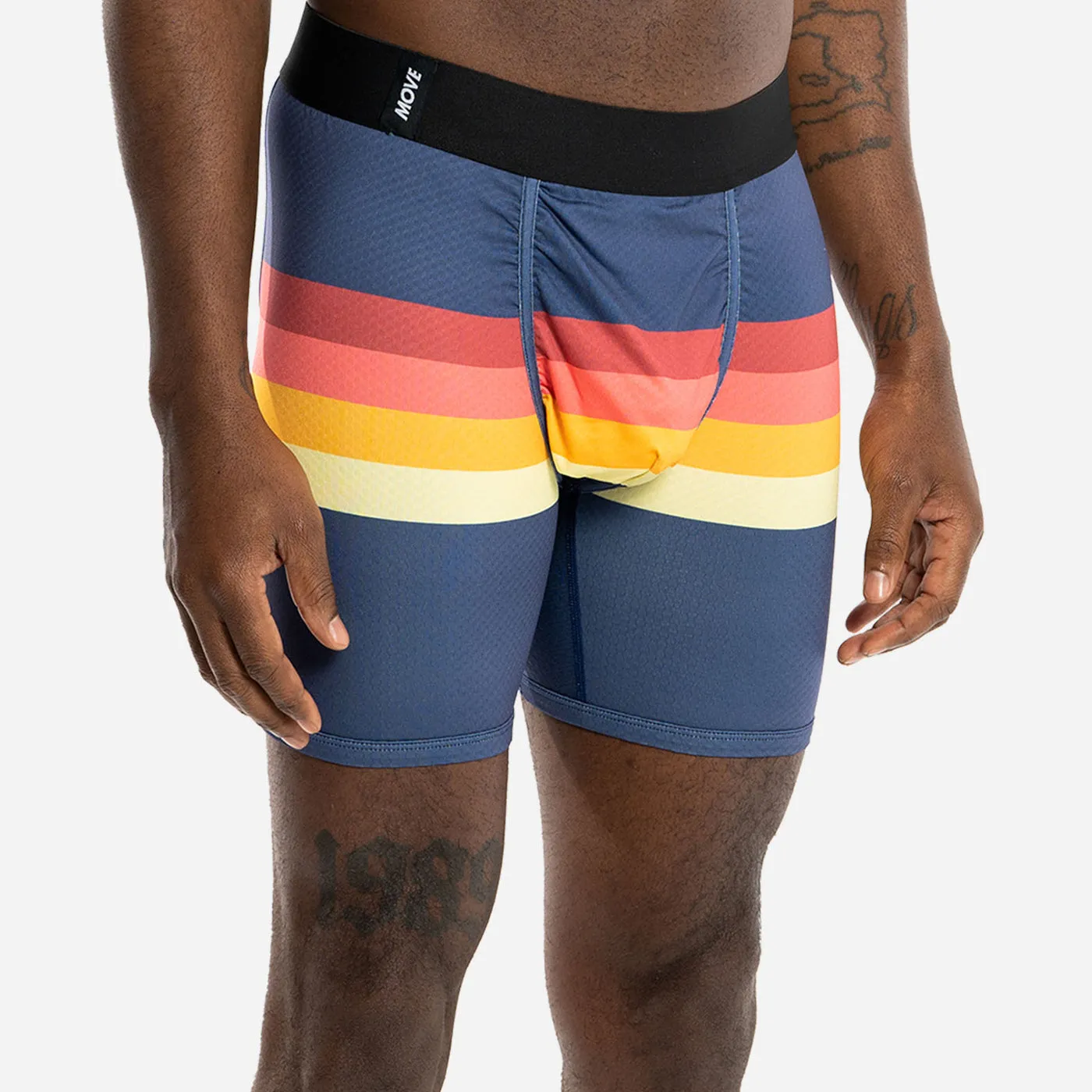 Entourage Boxer Brief - Retrostripe Navy