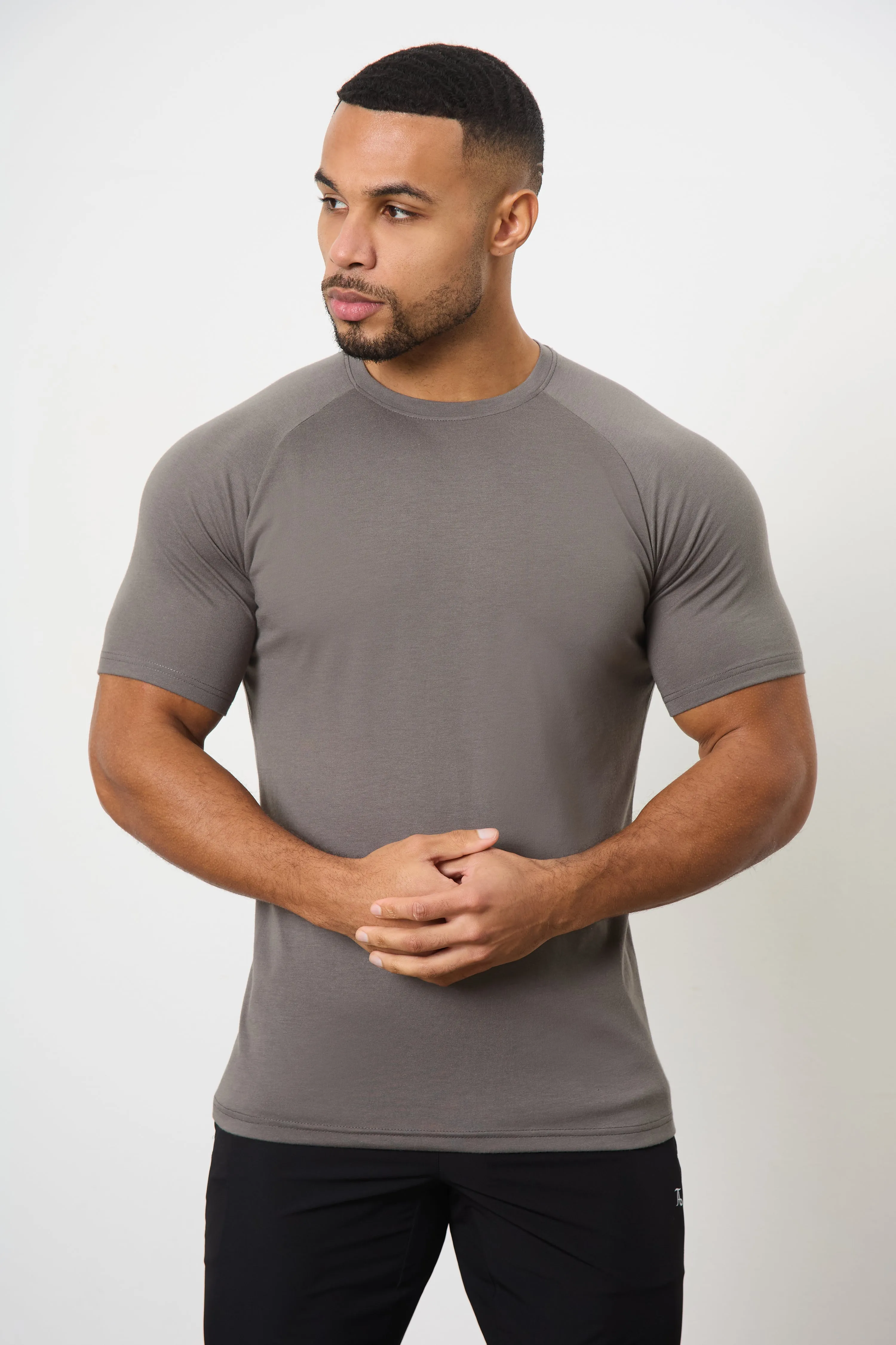 Essential Training Top in Charcoal