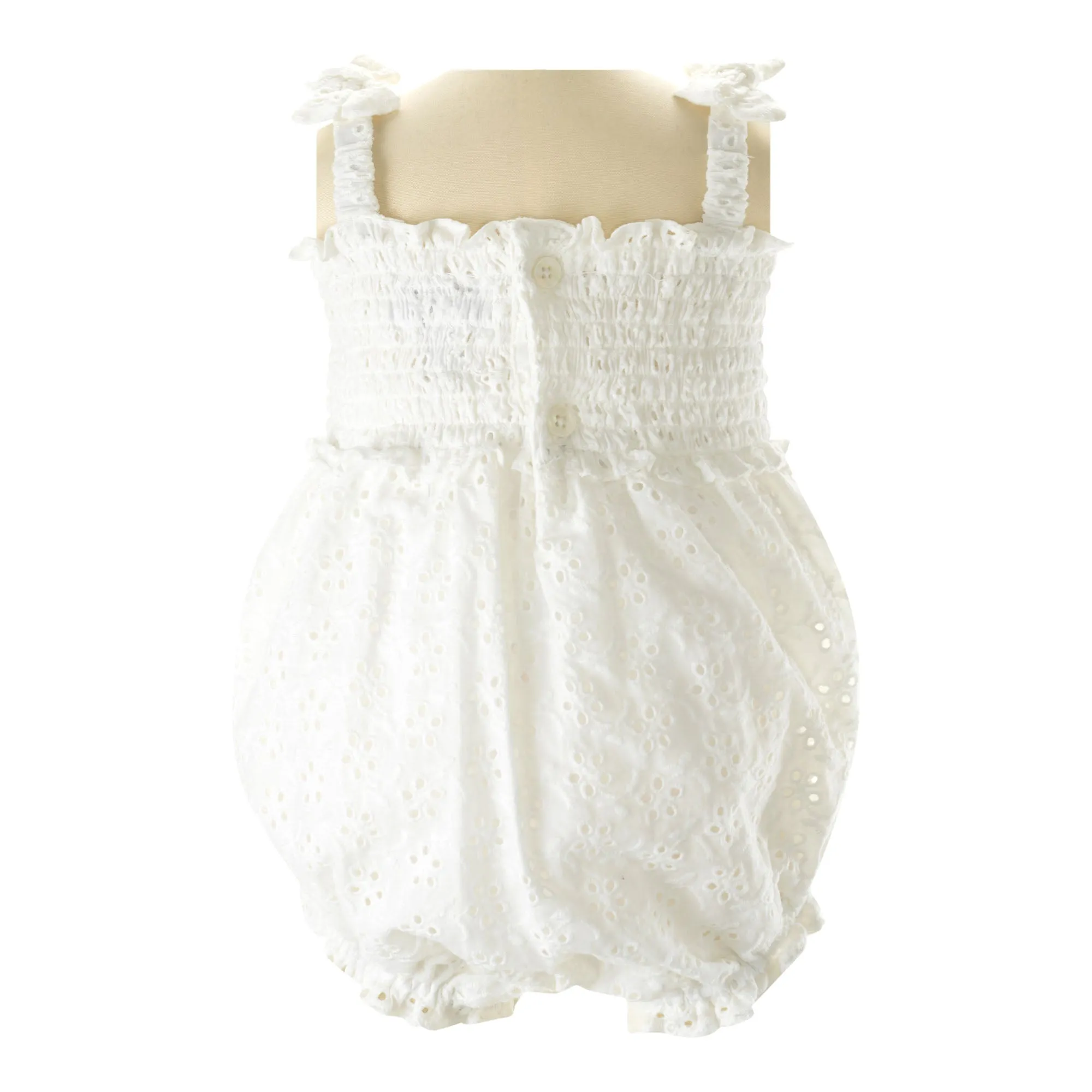 Eyelet Ruched Bubble