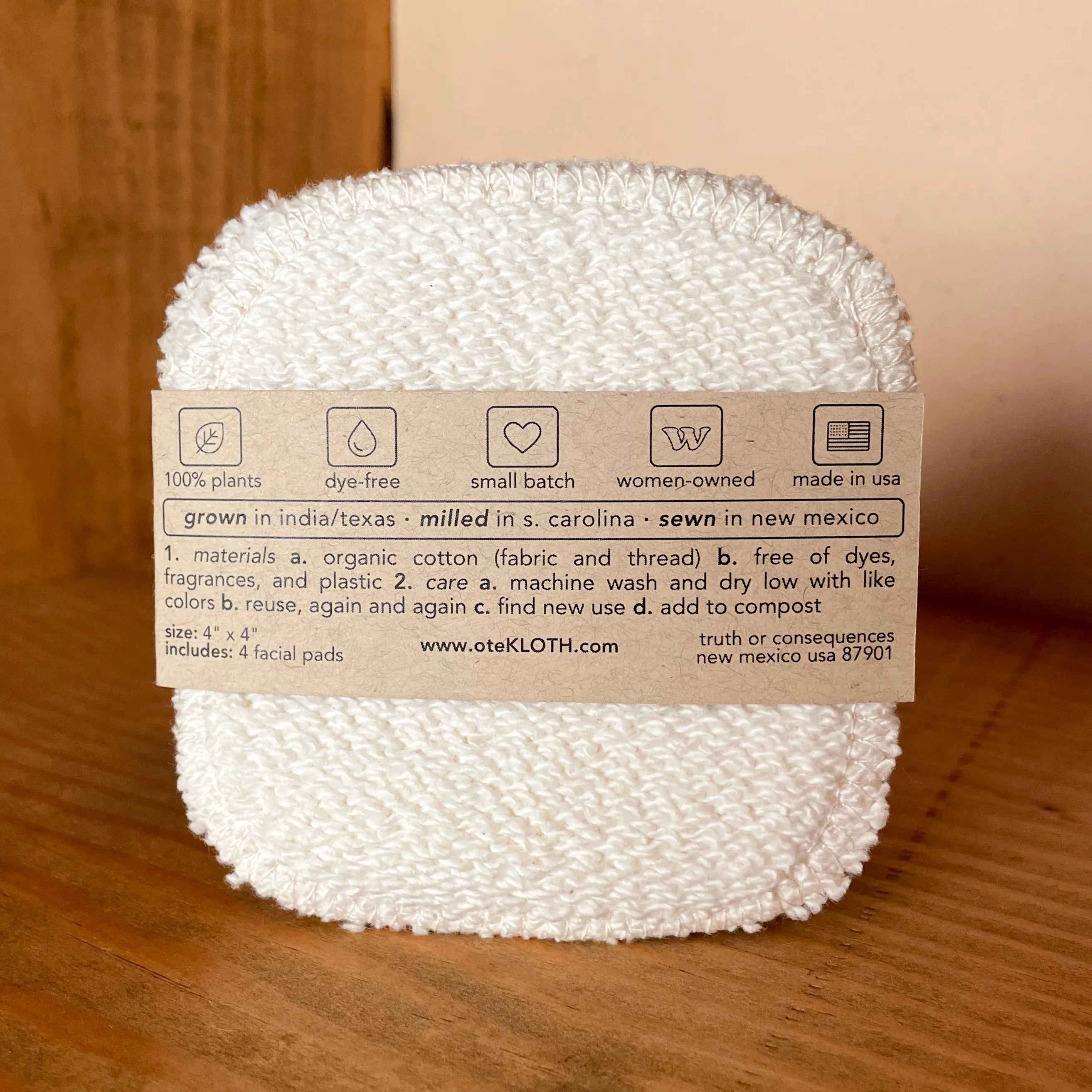 Facial Pads | Organic Cotton | Velour   Terry