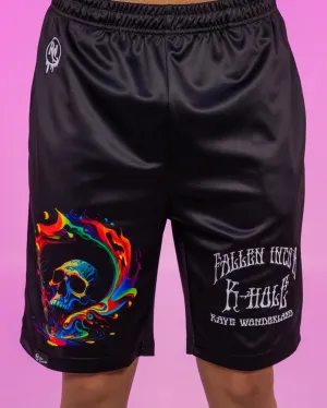 Fallen Into A K-hole Trippy Skull Men's Shorts