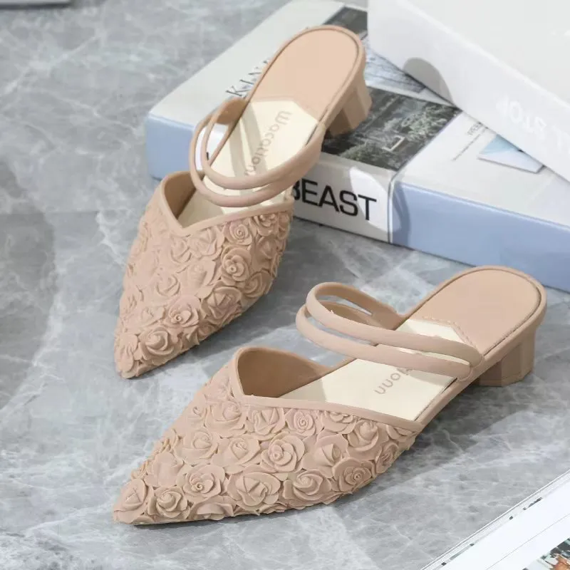 Fashionable Waterproof Heel Sandals