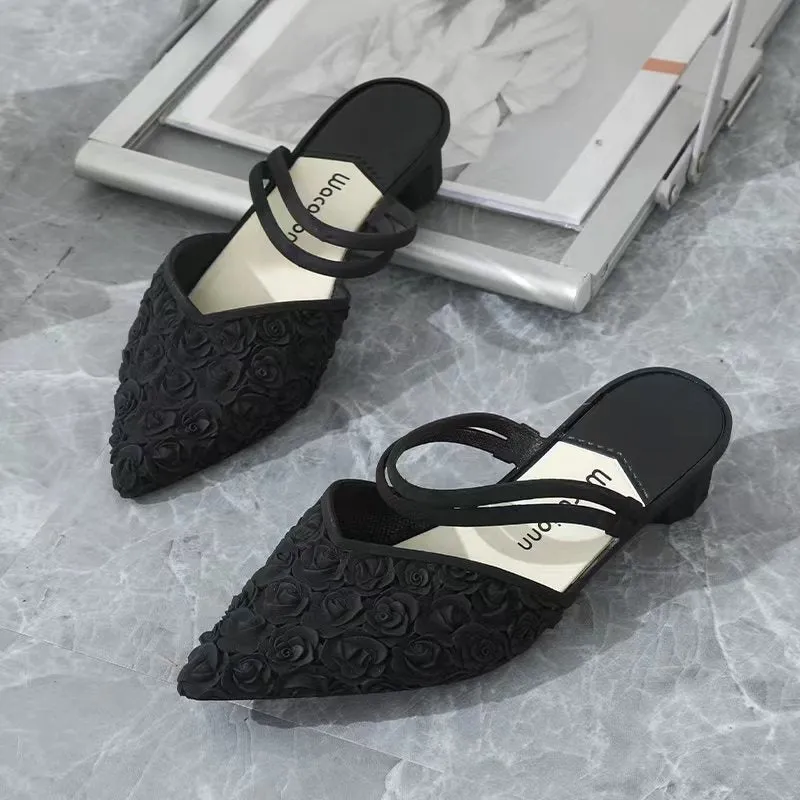 Fashionable Waterproof Heel Sandals