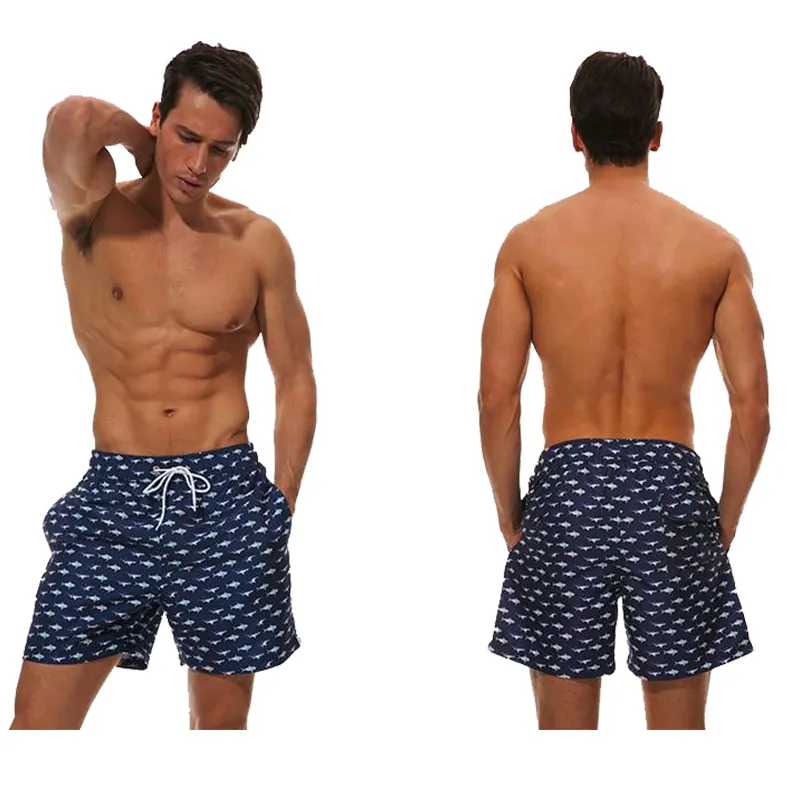 Fish Print Swim Shorts