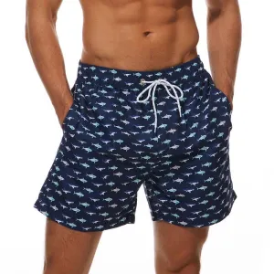 Fish Print Swim Shorts