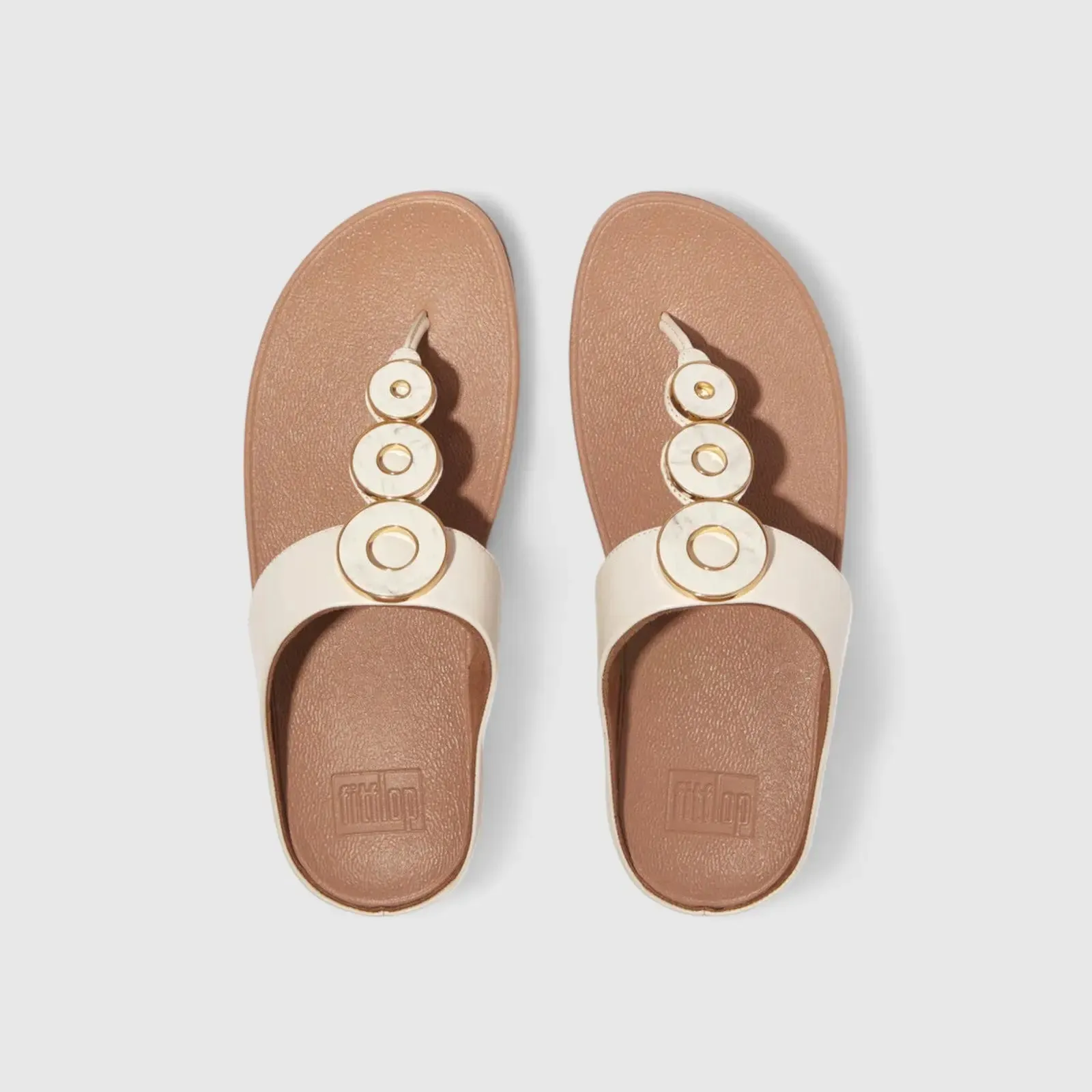 Fit Flops Fino Resin Hoop Beige  IB8-A99