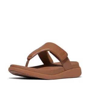 FitFlop F-Mode Go Adjustable Flatform Sandals - Deep Tan