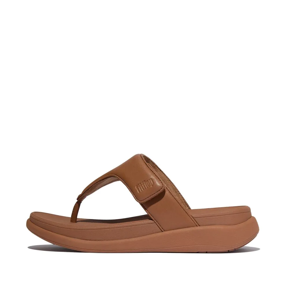 FitFlop F-Mode Go Adjustable Flatform Sandals - Deep Tan