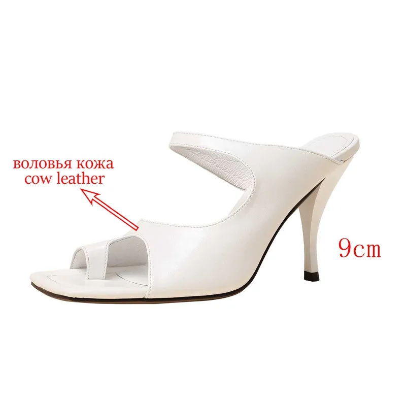 Flip-flop Stiletto Super High Heel Mature Women Sandals