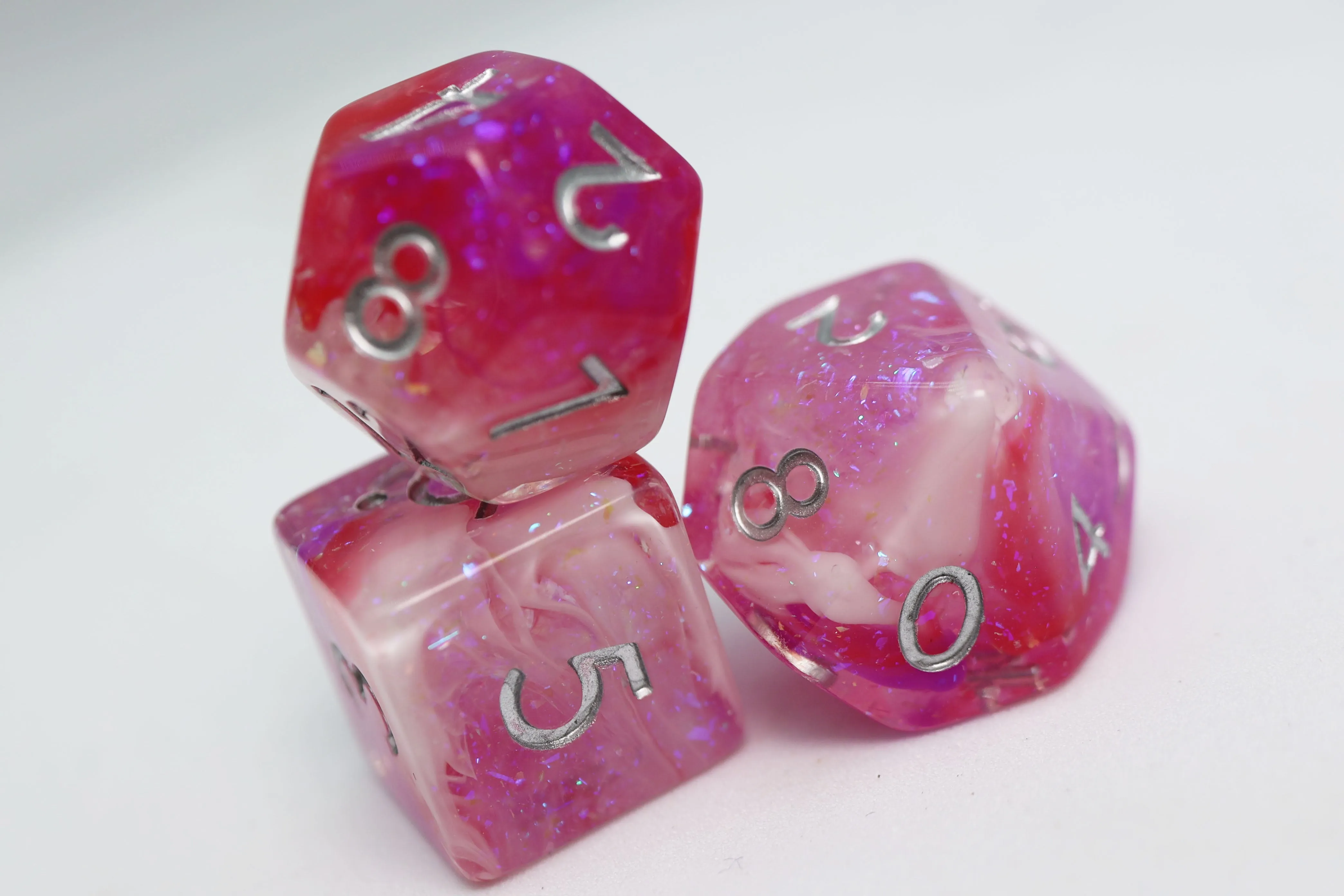 Flushed Frost RPG Dice Set