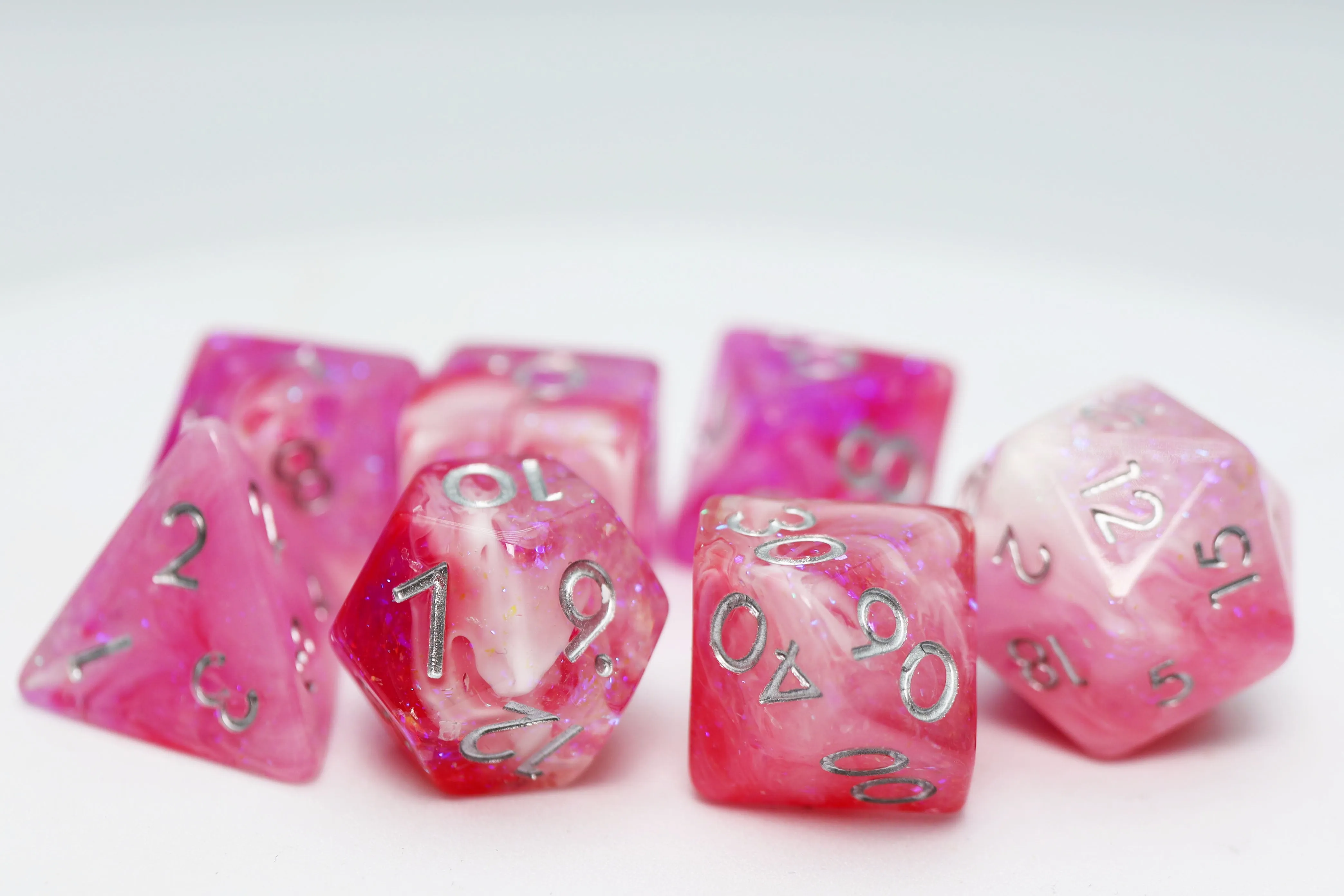 Flushed Frost RPG Dice Set