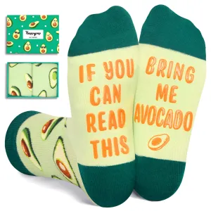 Funny Avocado Gifts for Boys Girls - Novelty Avocado Socks, Fruit Socks for Avocado Lovers, Fun Socks for Kids Teen Boys 7-9 Years, Green