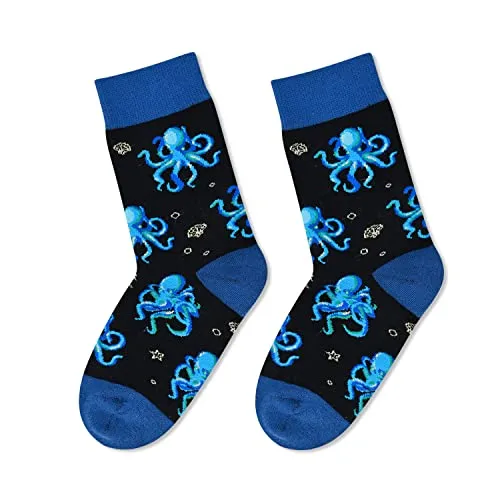 Funny Boys Socks Boy Animal Socks Gifts for 7-10 Years Old Boys, Best Gifts for Your Brother, Son, Grandson On Birthdays, Holidays, Children's Day Gifts, Christmas Gifts