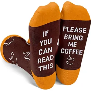 Funny Crazy Socks for Men, Coffee Gifts for Coffee Lovers Coffee Socks with Funny Saying, Drinking Gifts for Men