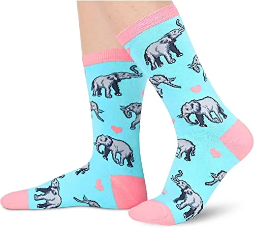 Funny Elephant Gifts for Women Gifts for Her Elephant Lovers Gift Cute Sock Gifts Elephant Socks