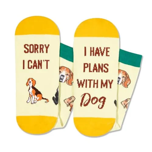 Funny Novelty Socks for Dog Lover, Dog Lovers Gifts, Cute Dog Printed Casual Crew Sock Gifts for Men Women