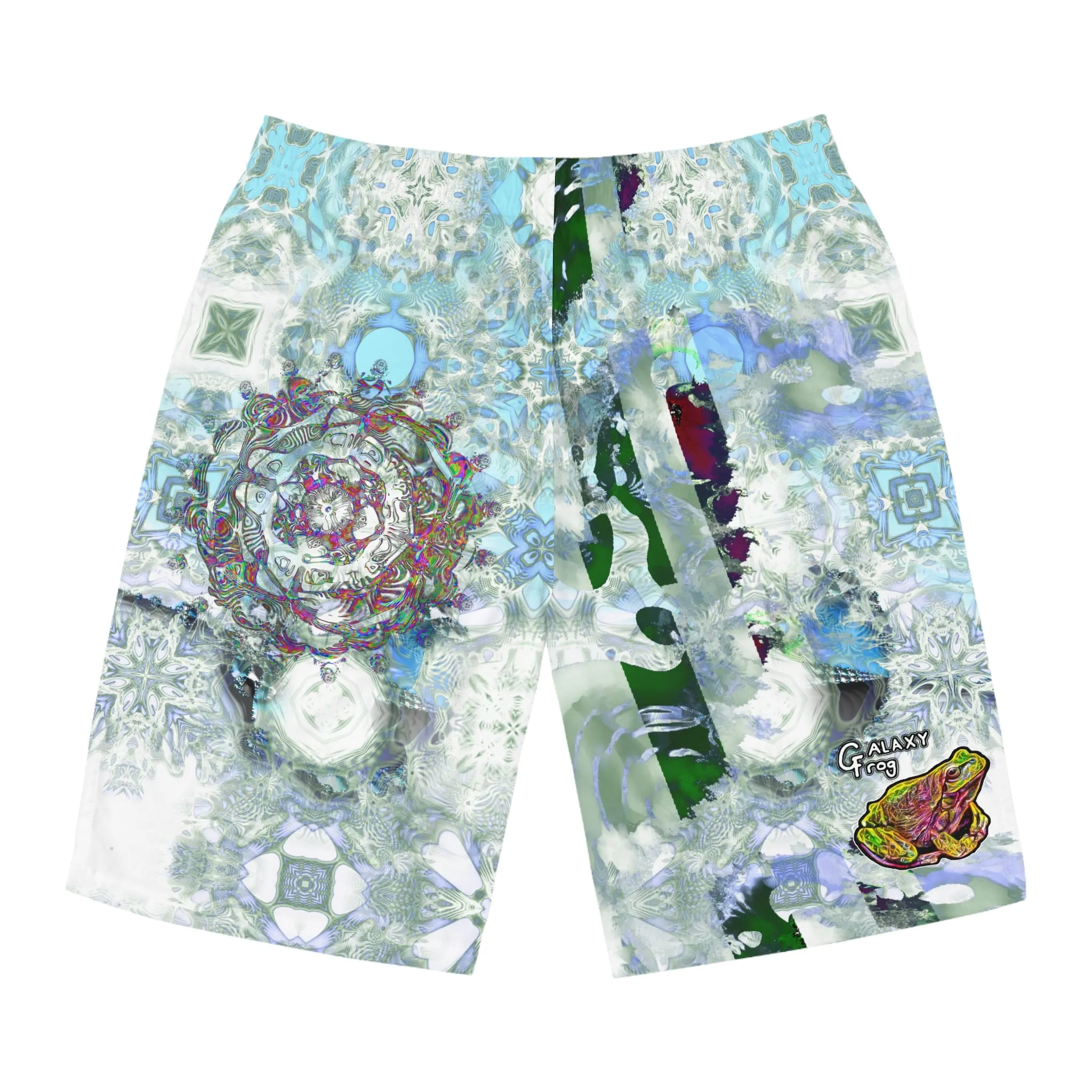 Galaxy Frog Men's Fractal Cymatics Shorts (AOP)