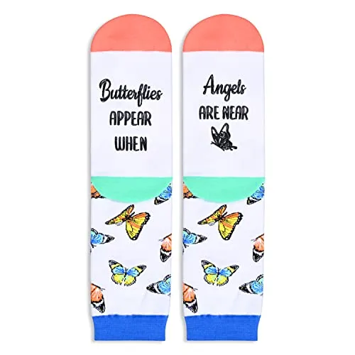 Gender-Neutral Butterfly Gifts, Unisex Butterfly Socks for Women and Men, Butterfly Gifts Animal Socks