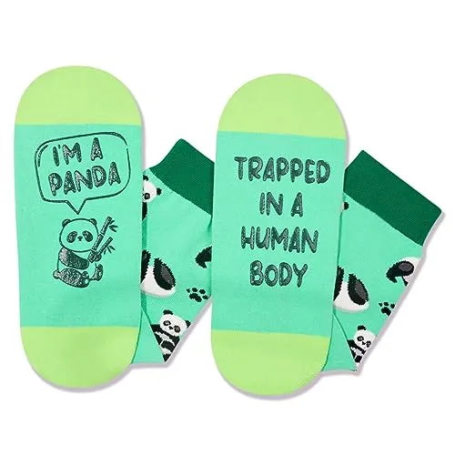 Gender-Neutral Panda Gifts, Unisex Panda Socks for Women and Men, Panda Gifts Animal Socks