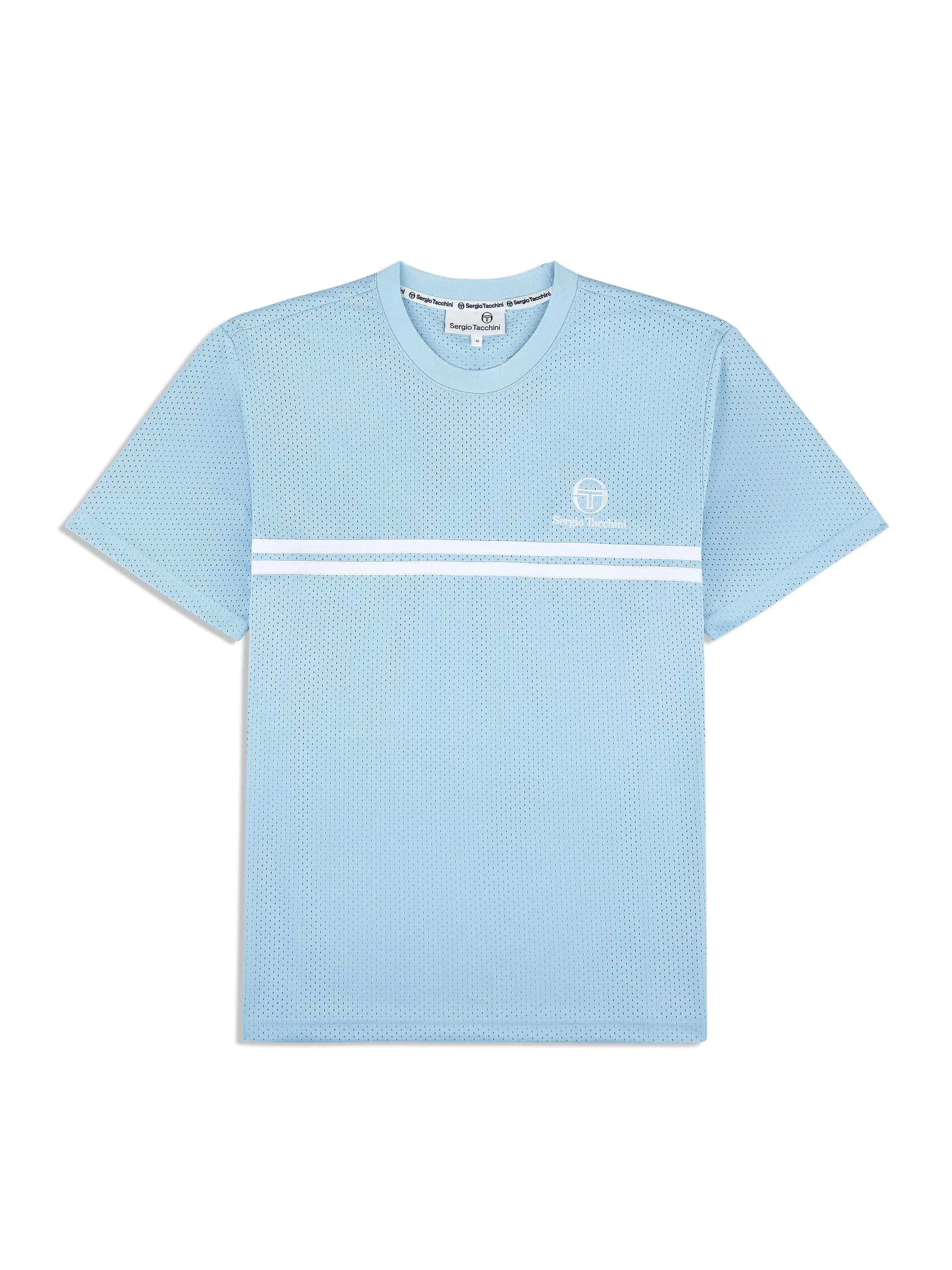 Giacomo Mesh T-Shirt- Dutch Canal/ White
