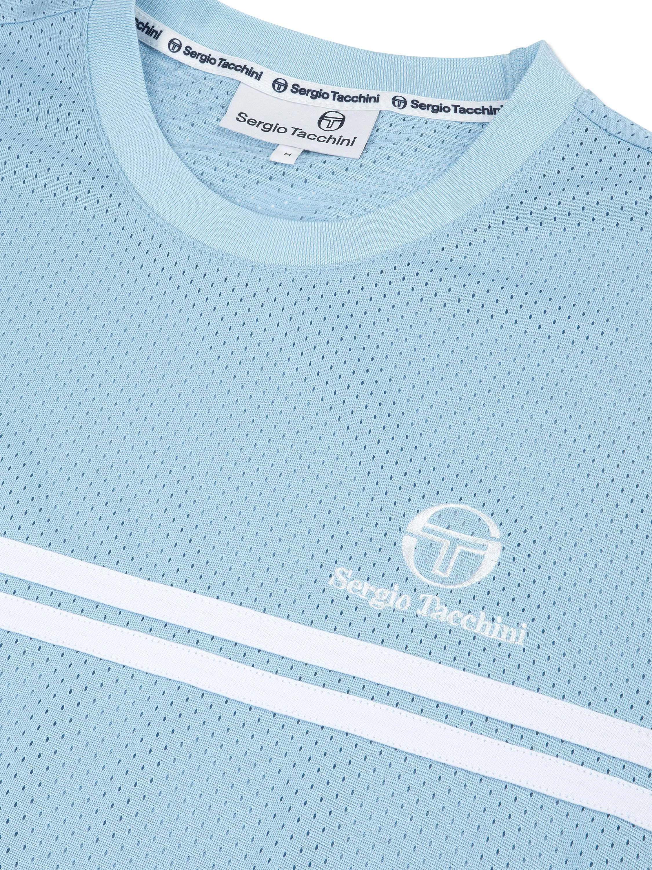 Giacomo Mesh T-Shirt- Dutch Canal/ White