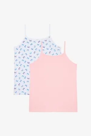 Girl Colorful 2-Piece Multicolored Undershirt