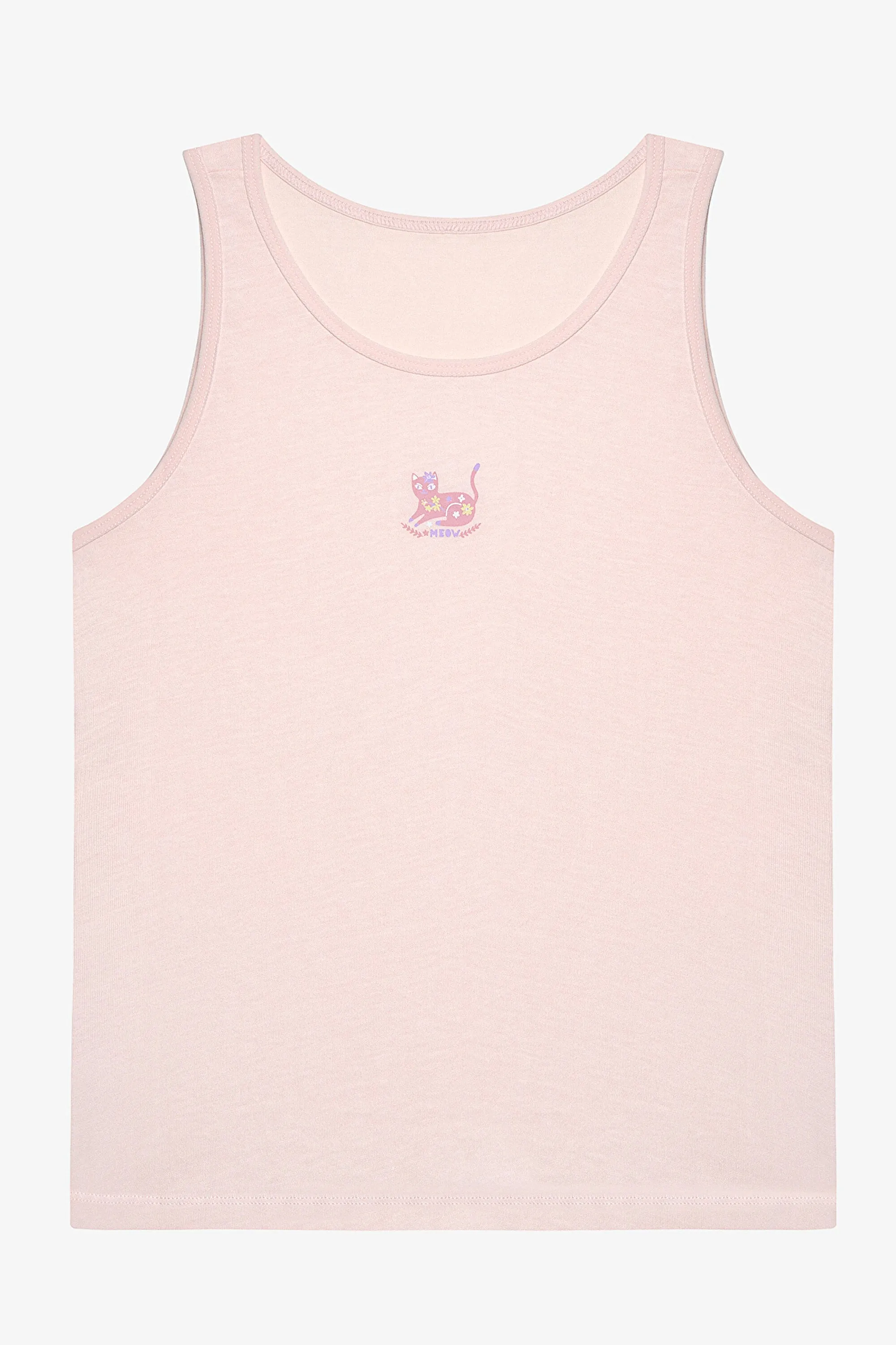 Girl Cute Meow 2-Pack Multicolored Undershirt
