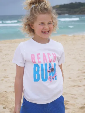 Girl's Beach Bum Tee (White)