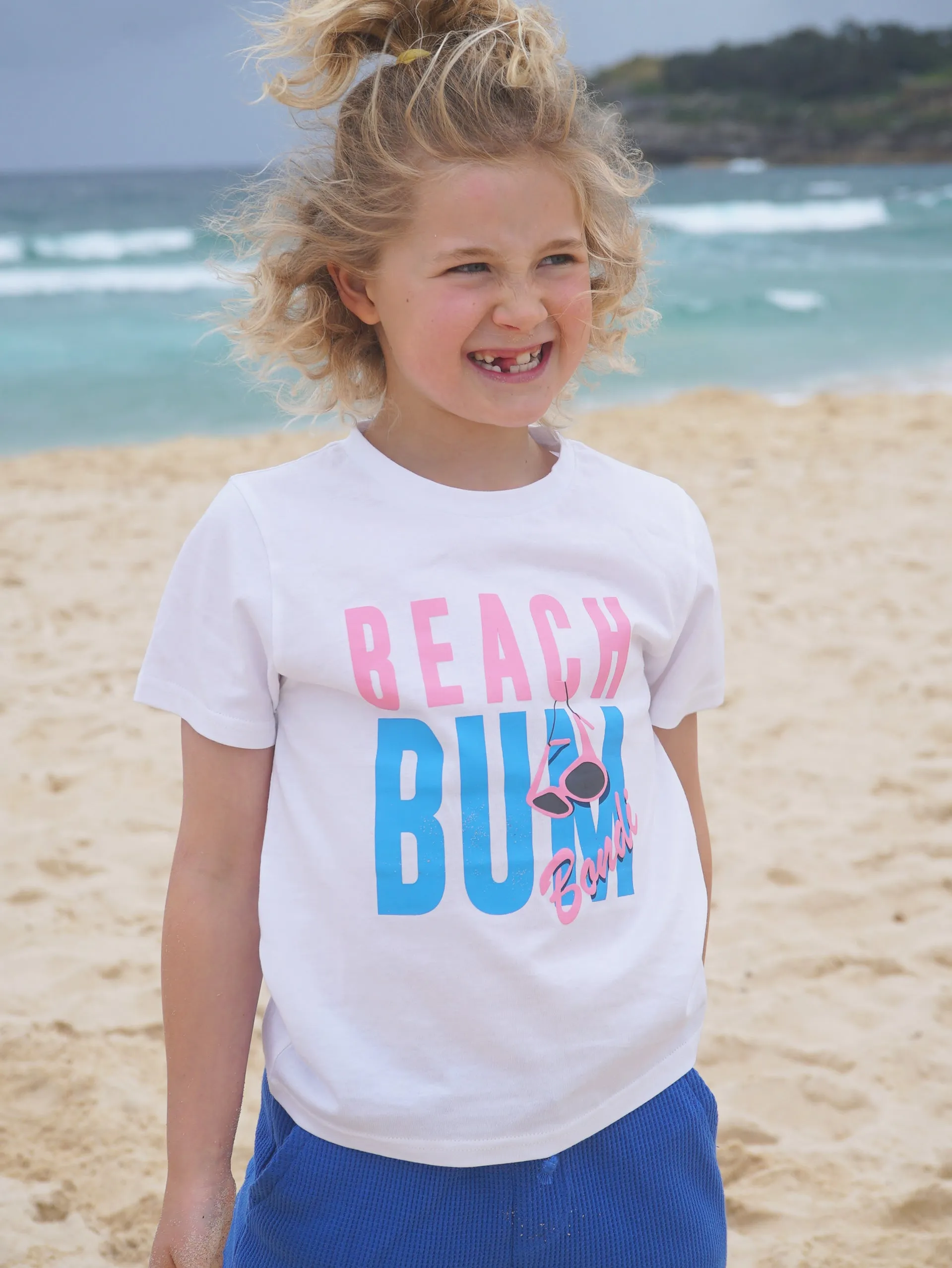 Girl's Beach Bum Tee (White)